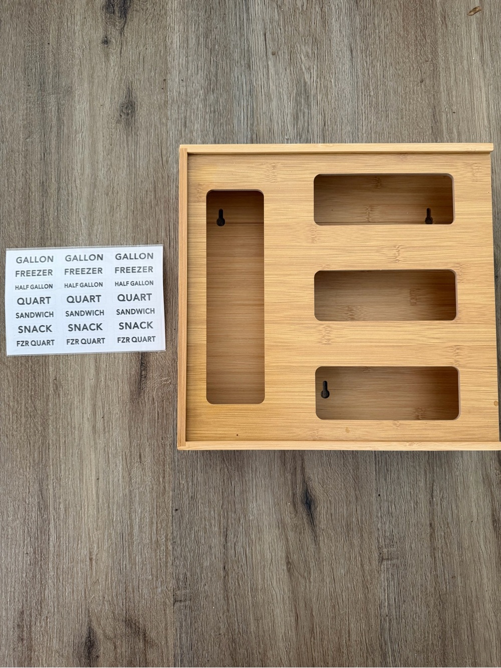 Bamboo Drawer Organizer Tray in Natural Bamboo - Home Storage & Organization